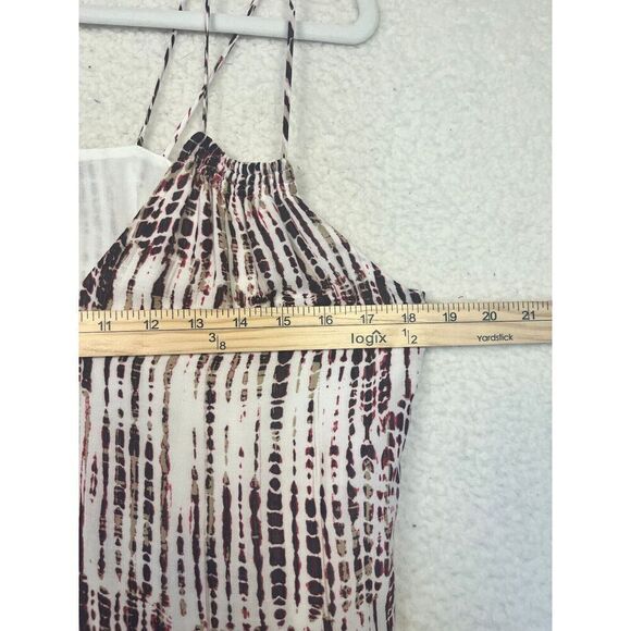 Anthropologie Olivia Layered Tie Dye Tank Red/White Double Strap Viscose Size Sm - Picture 5 of 8